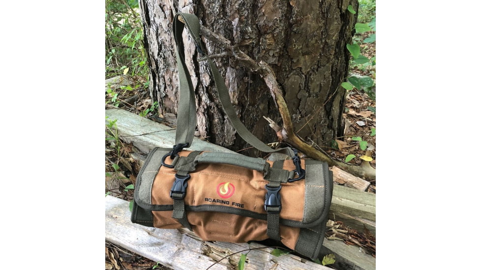 Roaring Fire Armadillo Tool Roll Pouch, Brown, 26.2x13.78 inch, RF-Toolbag-New