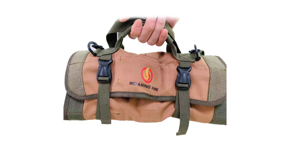 Roaring Fire Armadillo Tool Roll Pouch, Brown, 26.2x13.78 inch, RF-Toolbag-New