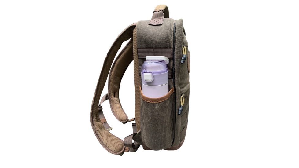 Roaring Fire Dagen Waxed Canvas Backpack, Rustic Brown, 15.75x11.8x3.94 inch, RF-Wax Pack-OD