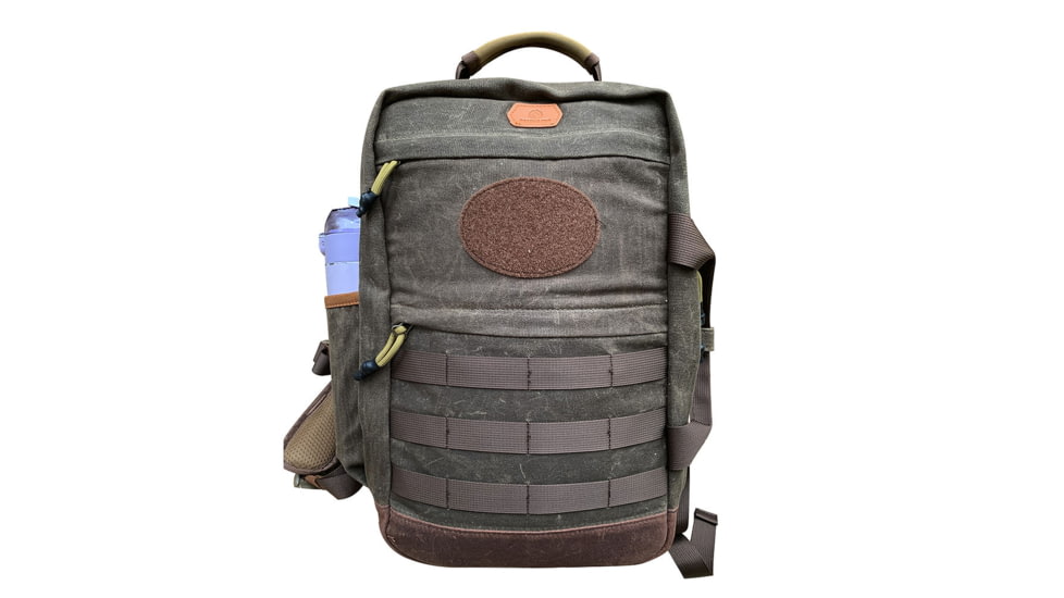 Roaring Fire Dagen Waxed Canvas Backpack, Rustic Brown, 15.75x11.8x3.94 inch, RF-Wax Pack-OD