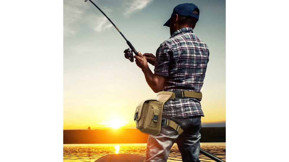 Roaring Fire Drop Leg Bag, Waist Pack, FDE, 5x11.8x6 inch, RF010 DT