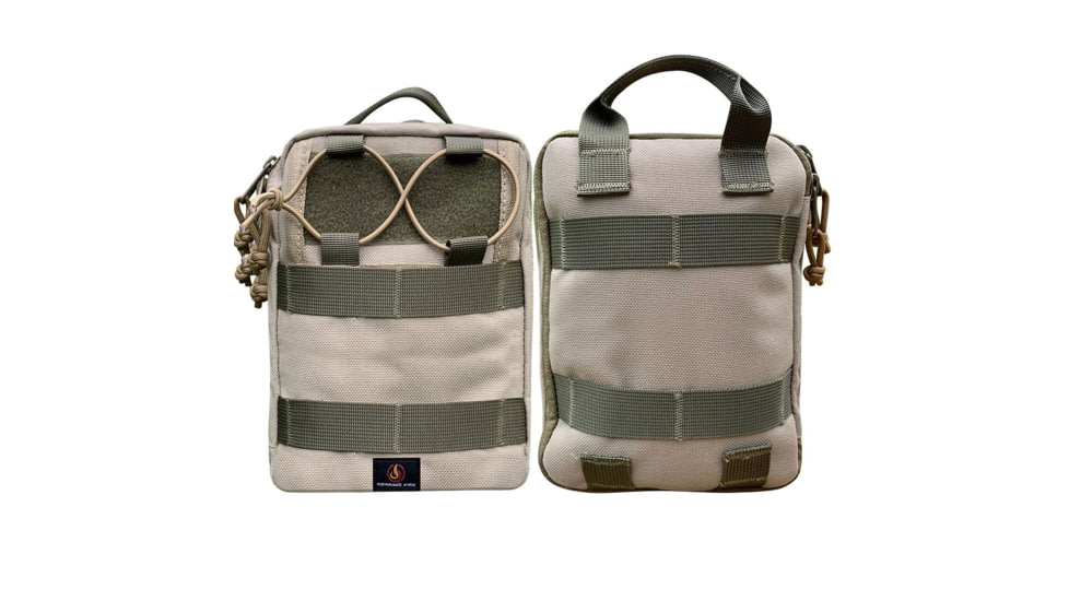 Roaring Fire Ember Pro MOLLE EDC Utility Organizer Pouch, EDC Carry Pouch, FDE, 8.3x7.08x1.97 inch, RF-Ember Pro-DT