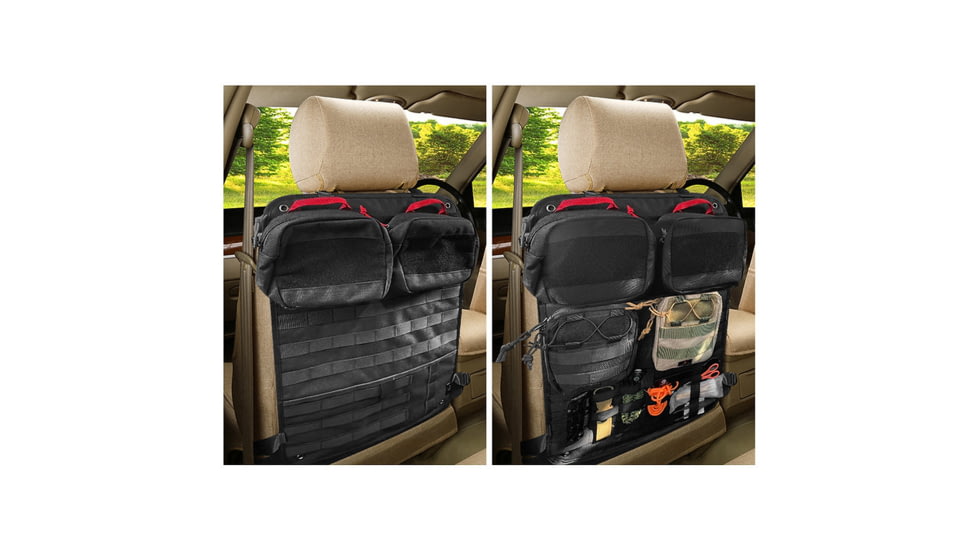 Roaring Fire Razorback Car Seat Back Organizer, Black, 21.65x14.96 inch, RF-CBSOP01-BK