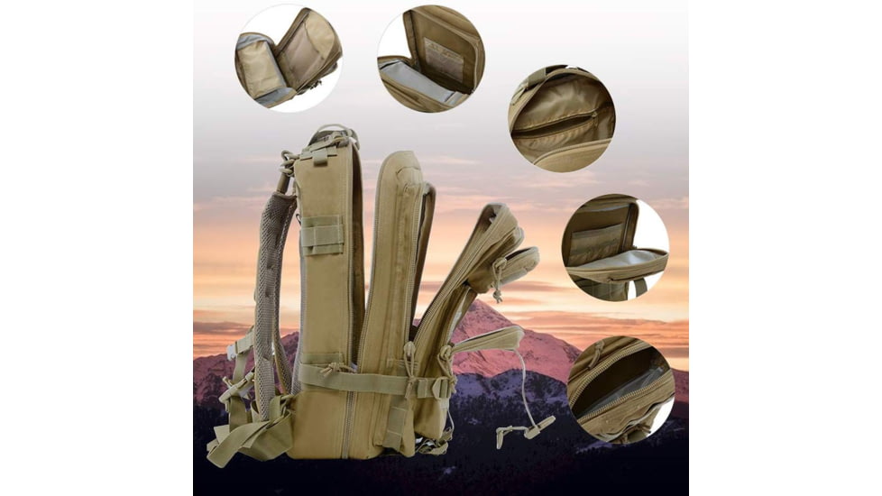 Roaring Fire Roaring Fire 30L EDC Backpack, FDE, 17x8.6x8 inch, RF-BL07-DT