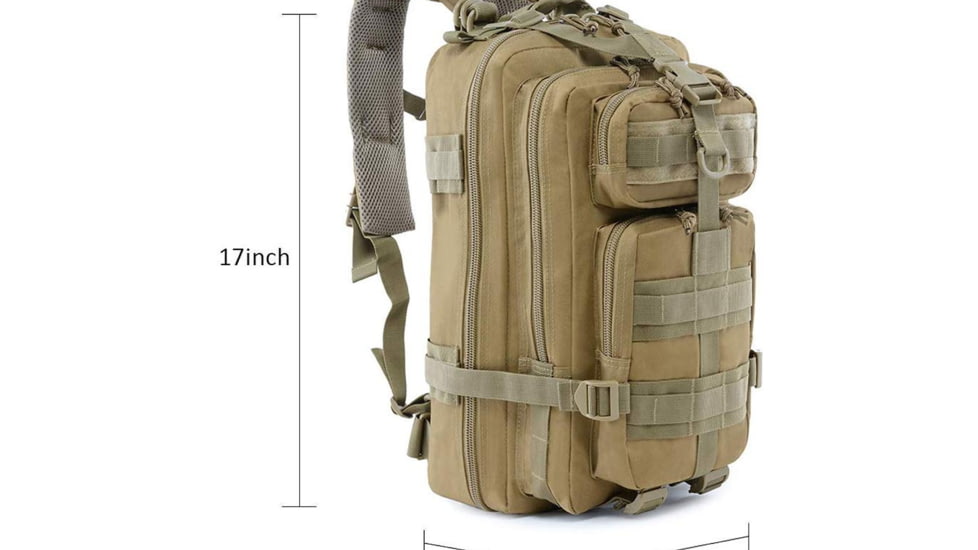 Roaring Fire Roaring Fire 30L EDC Backpack, FDE, 17x8.6x8 inch, RF-BL07-DT