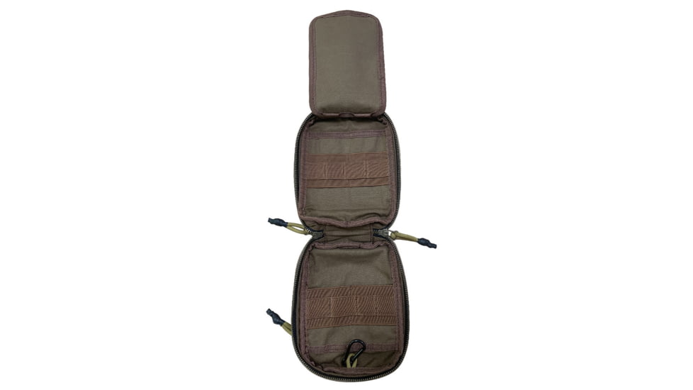 Roaring Fire Smolder Waxed Canvas Organizer Pouch, Rustic Brown, 7.87x6.1x1.77 inch, RF-Smolder Pouch-Brown