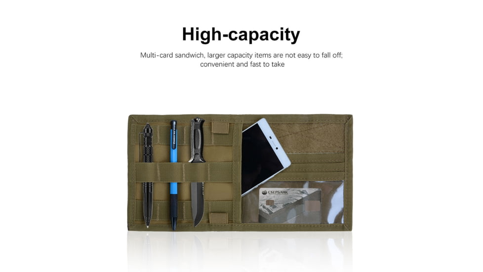 Roaring Fire Tactical Car Visor Panel Organizer, FDE, 6.3x11.8 inch, RF125DT