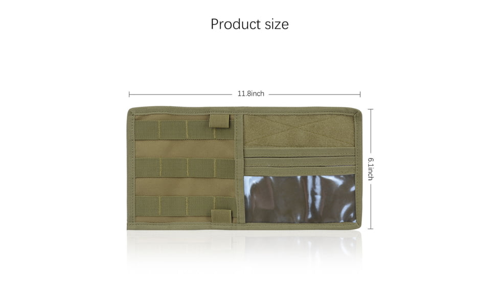 Roaring Fire Tactical Car Visor Panel Organizer, FDE, 6.3x11.8 inch, RF125DT