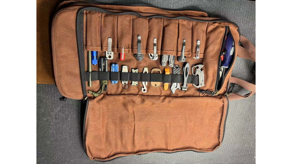 Roaring Fire The Pack Mule Mini Tool Roll Bag, Brown, One Size, RF-The Pack Mule Mini-Brown