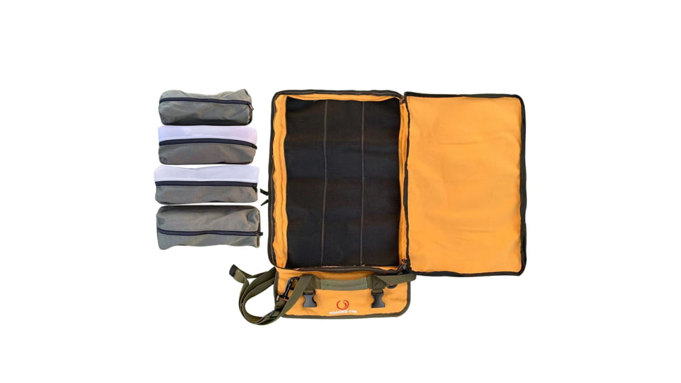 Roaring Fire The Pack Mule Versatile Double-sided Tool Roll Bag, Orange, 24.8x13 inch, RF-TB PRO-YW