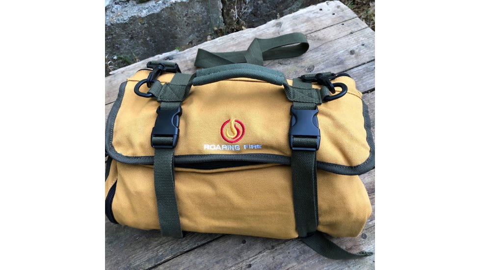 Roaring Fire The Pack Mule Versatile Double-sided Tool Roll Bag, Orange, 24.8x13 inch, RF-TB PRO-YW