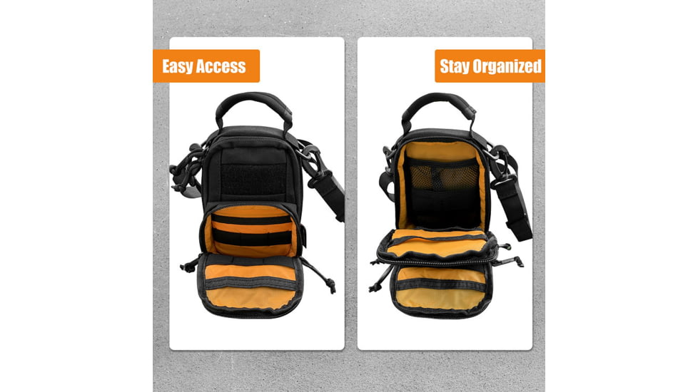 Roaring Fire Tinder Tactical Organizer Pouch, Black, 7.48x5.1 inch, RF-Pouch BK-02