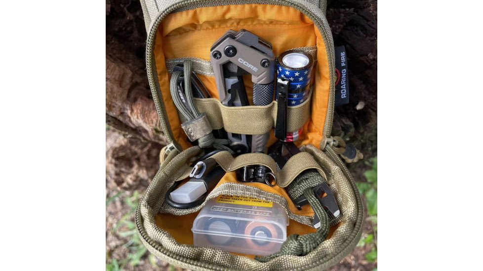 Roaring Fire Tinder Tactical Organizer Pouch, Desert Tan, 7.48x5.1 inch, RF-Pouch DT-02