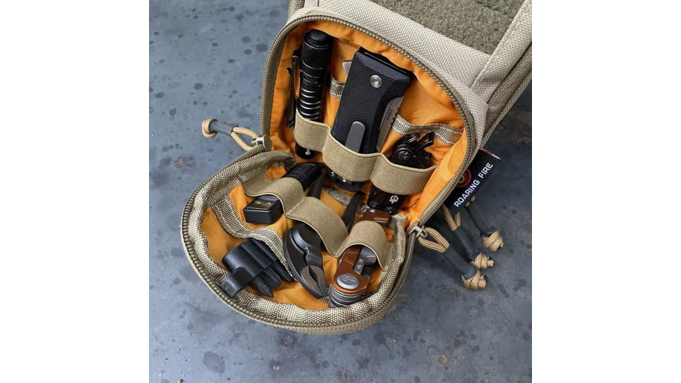 Roaring Fire Tinder Tactical Organizer Pouch, Desert Tan, 7.48x5.1 inch, RF-Pouch DT-02