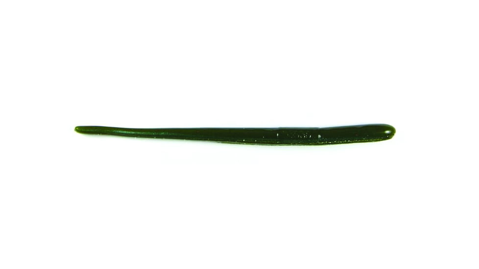 Roboworm Straight Tail Worm, 0.5in, 10 Pack, Green Neon Pumpkin, ST-F5FB