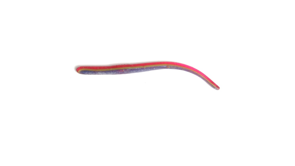 Roboworm Straight Tail Worm, 0.5in, 10 Pack, Hologram Dawn, ST-HK3Q