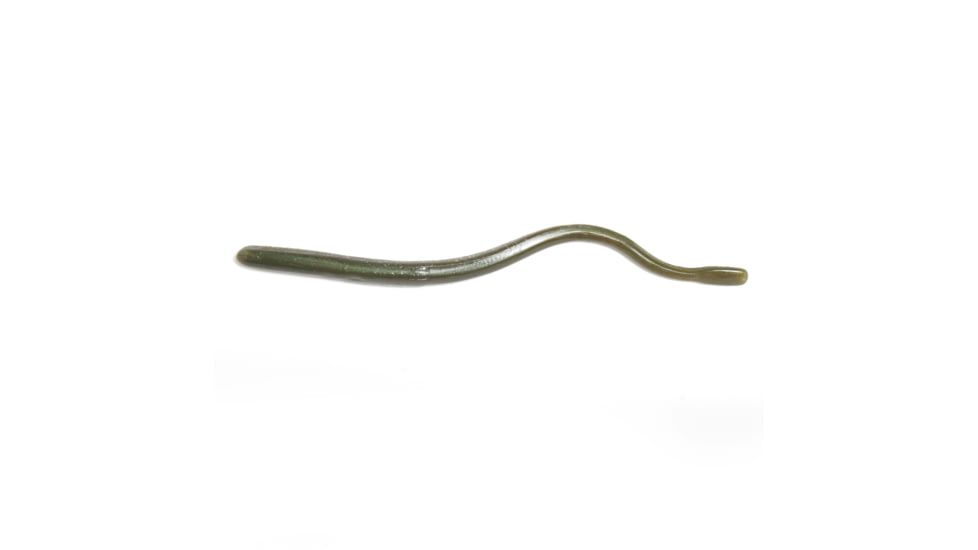 Roboworm Straight Tail Worm, 6in, 10 Pack, Green Neon Pumpkin, SR-F5FB