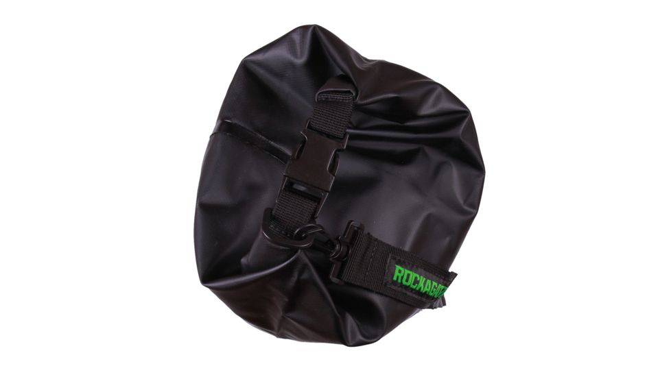 Rockagator Heavy Duty Dry Bag, 30 Liters, Waterproof, Black/Green, DB30BK