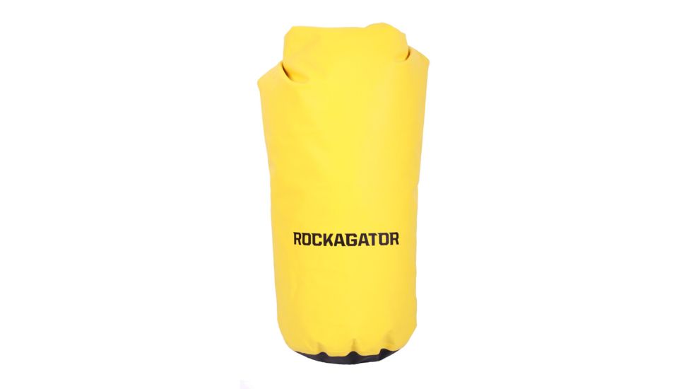 Rockagator Heavy Duty Dry Bag, 30 Liters, Waterproof, Yellow/Black, DB30YLW