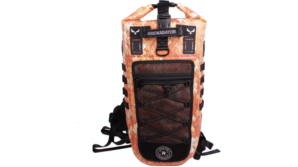 Rockagator Trident VOG Tactical Camo 40L TPU Waterproof Backpack, Orange, 40 Liter, TRDT40PYRA