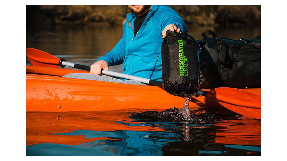 Rockagator Ultralight 15L TPU Dry Bag, Black, 15 Liter, RGUltralightblack15L
