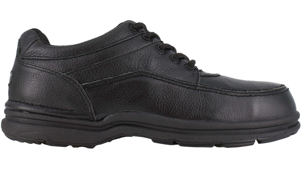 Rockport Mens World Tour 5 Eye Tie Casual Moc Steel Toe Oxford Shoes, Black, 11, RK6761-BLACK-11-MENS-EW