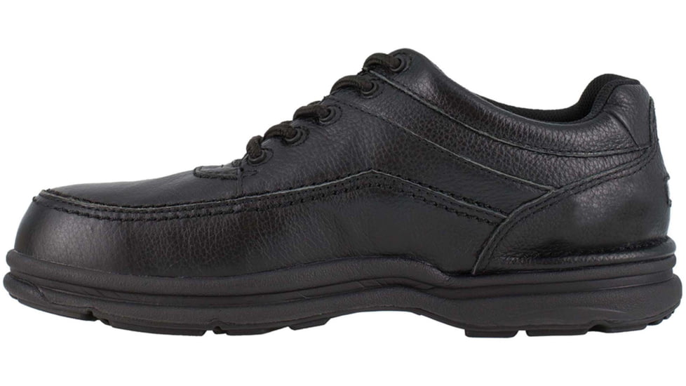 Rockport Mens World Tour 5 Eye Tie Casual Moc Steel Toe Oxford Shoes, Black, 11, RK6761-BLACK-11-MENS-EW