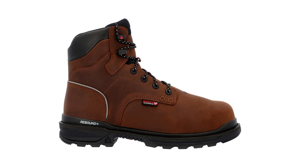 Rocky Boots Rams Horn Composite Toe Work Boot - Mens, 6in, Crazy Horse Brown, 13, RKK0440-M-13