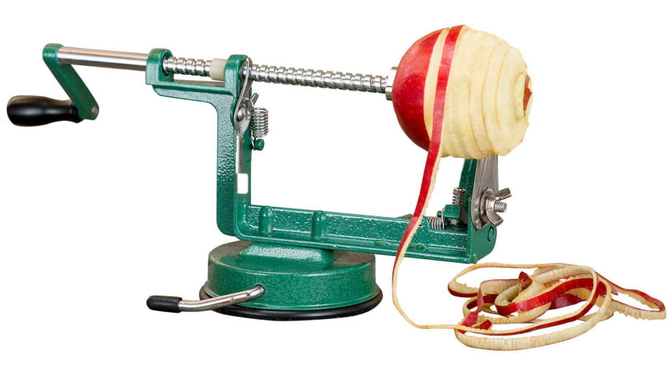 Roots &amp; Harvest Apple/Potato Peeler, Green/Carbon Steel, Small, 662
