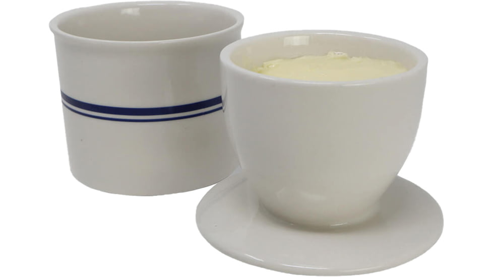 Roots &amp; Harvest Butter Keeper Crock, White, Small, 1238