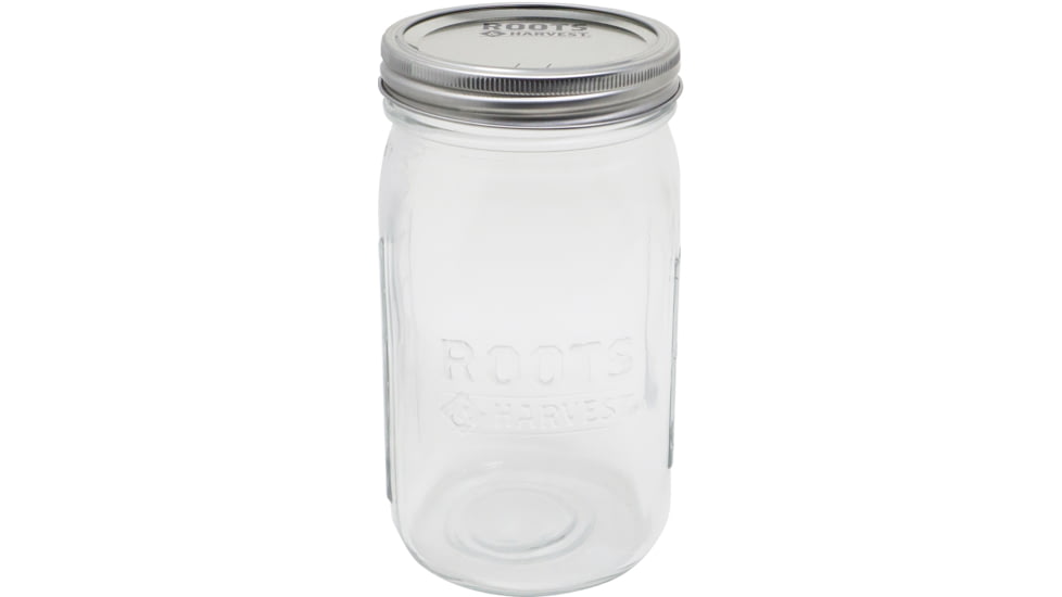 Roots &amp; Harvest Canning Jar, Quart Wide Mouth 12 pack, Glass, 1647