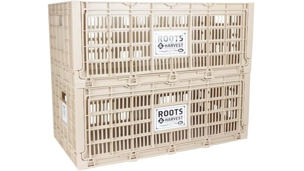 Roots &amp; Harvest Collapsible Egg Crate, Tan, 25 x 13 x 10-1/4in, 1707