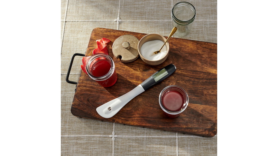 Roots &amp; Harvest Jelly Spatula w/Integrated Thermometer, Black/Gray, Small, 1320