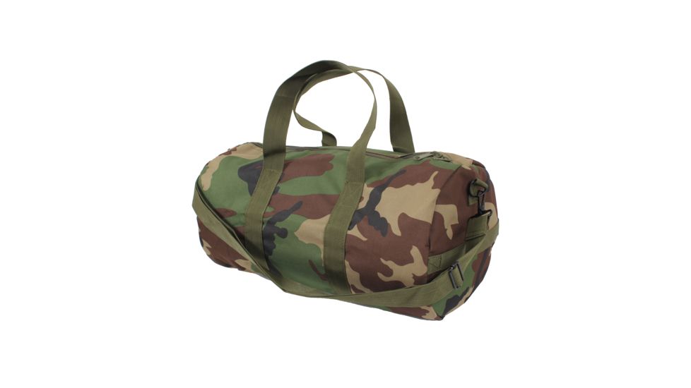 Rothco 19 Camo Shoulder Duffle Bag, Woodland Camo, 88555-WoodlandCamo
