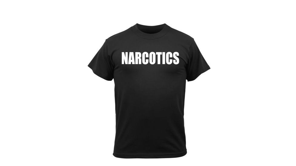 Rothco 2 Sided Narcotics T-shirt, Small, 62500-S