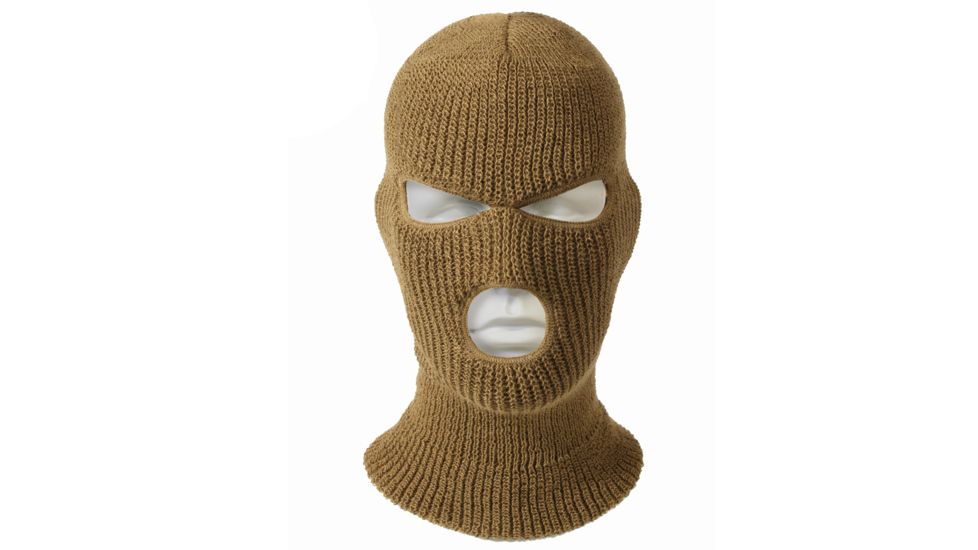 Rothco 3 Hole Face Mask, Coyote Brown, 5439-CoyoteBrown