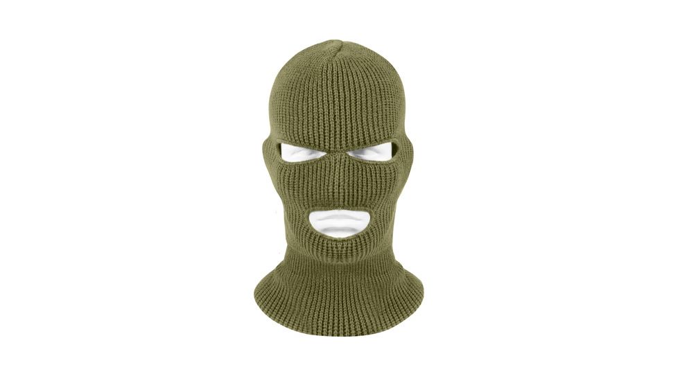 Rothco 3 Hole Face Mask, Olive Drab, 5503-OliveDrab
