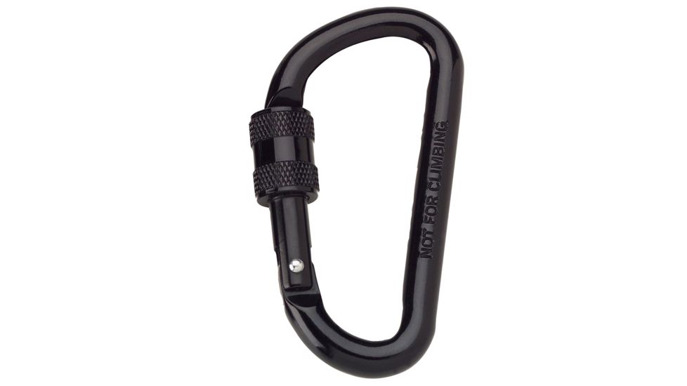 Rothco 80MM Locking Carabiner, Black, 294-Black