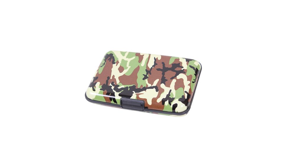 Rothco Aluminum Wallet, Woodland Camo, 22100-WoodlandCamo