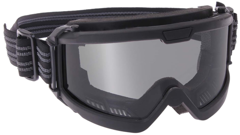 Rothco ANSI Ballistic OTG Goggle System, Interchangeable Smoke/Clear/Yellow Lenses, Black Frame, 1723-Black