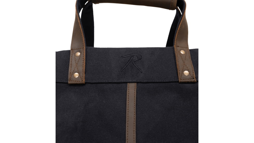 Rothco Backwoods Waxed Canvas Log Carrier, Black, 71080-Black