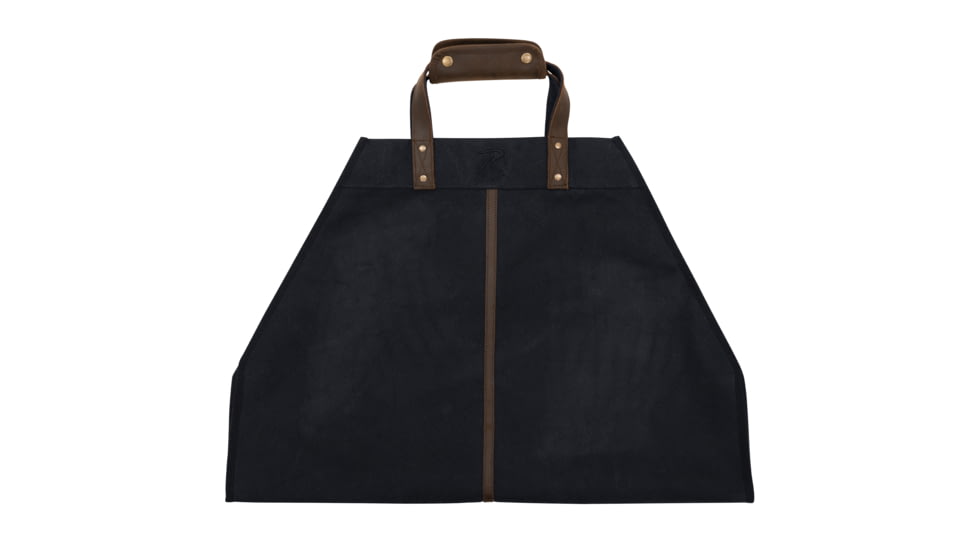 Rothco Backwoods Waxed Canvas Log Carrier, Black, 71080-Black