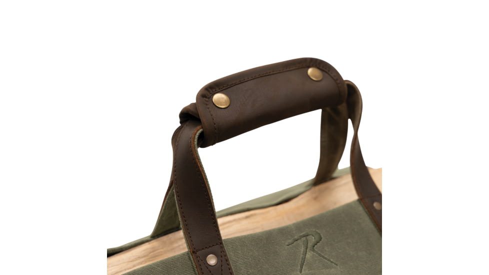 Rothco Backwoods Waxed Canvas Log Carrier, Olive Drab, 71081-OliveDrab