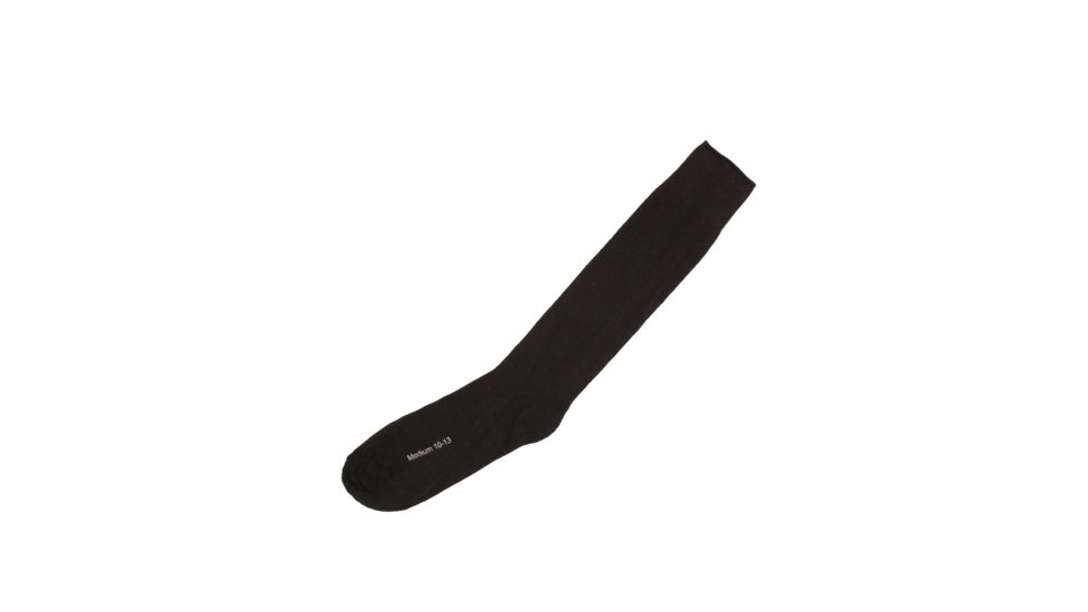Rothco Black Irregular Polypropylene Socks, Small, 7418-S