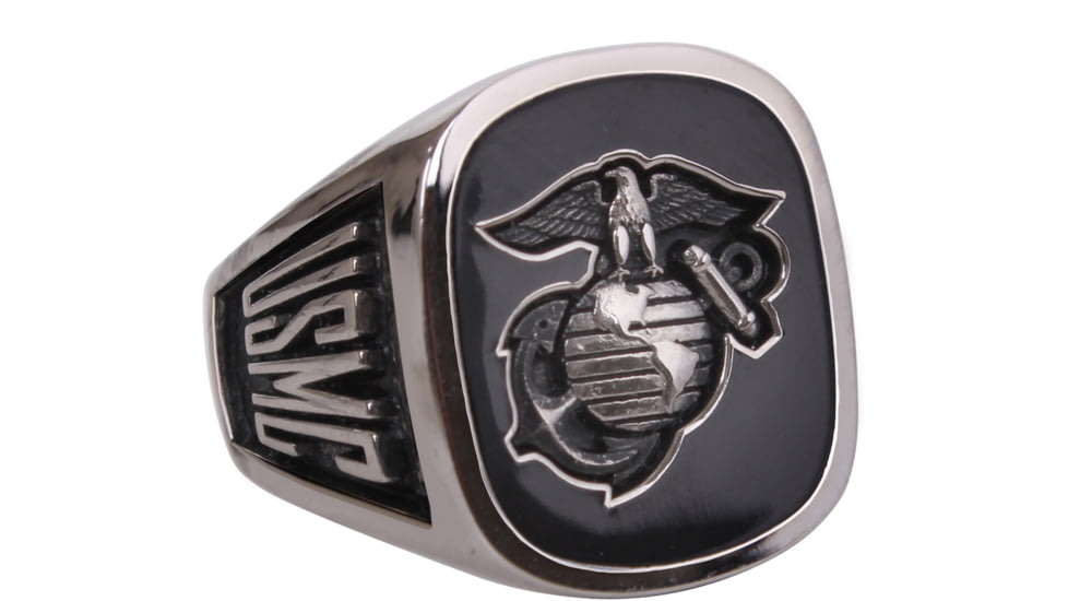 Rothco Black Onyx Military Ring, Black, 13, 846-131