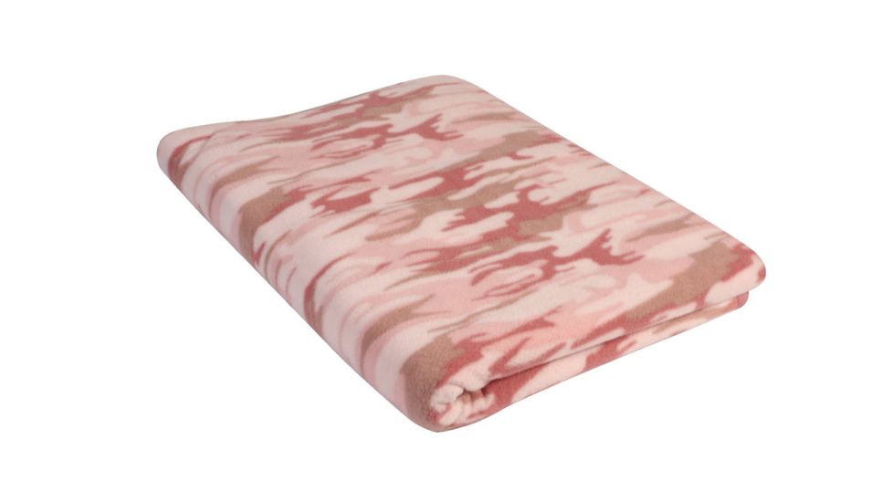 Rothco Camo Fleece Blanket, Baby Pink Camo, 10469-BabyPinkCamo