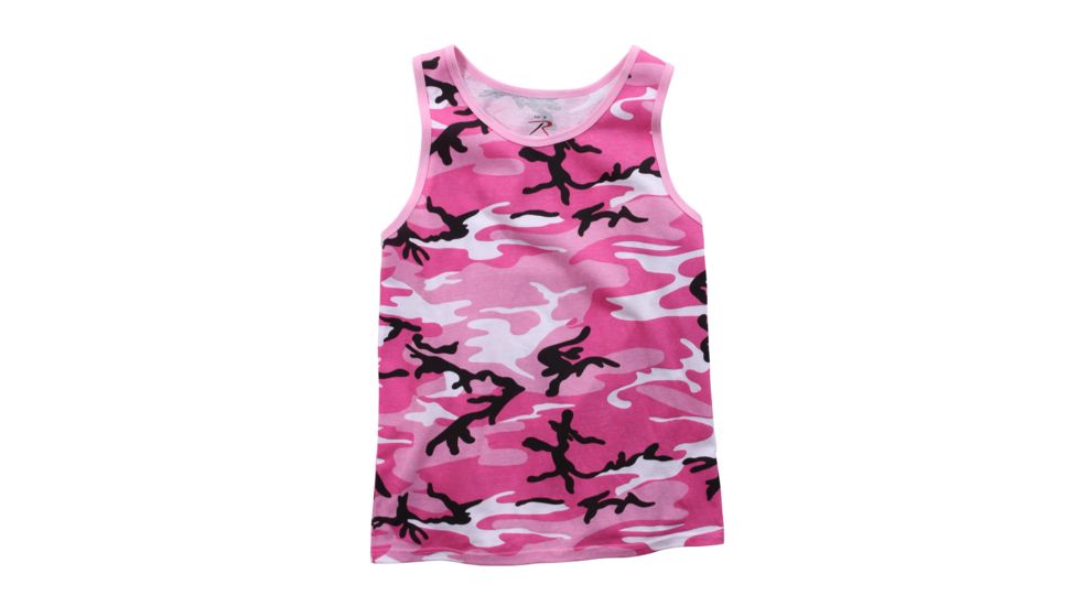 Rothco Camo Tank Top, Pink Camo, XL, 67702-PinkCamo-XL