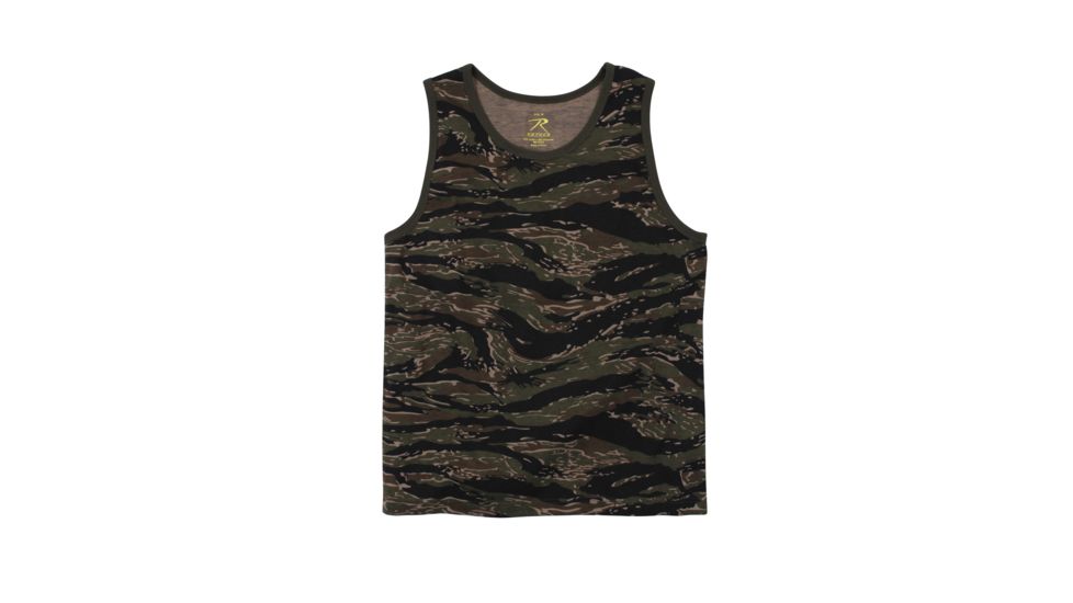 Rothco Camo Tank Top, Tiger Stripe Camo, XL, 8723-TigerStripeCamo-XL