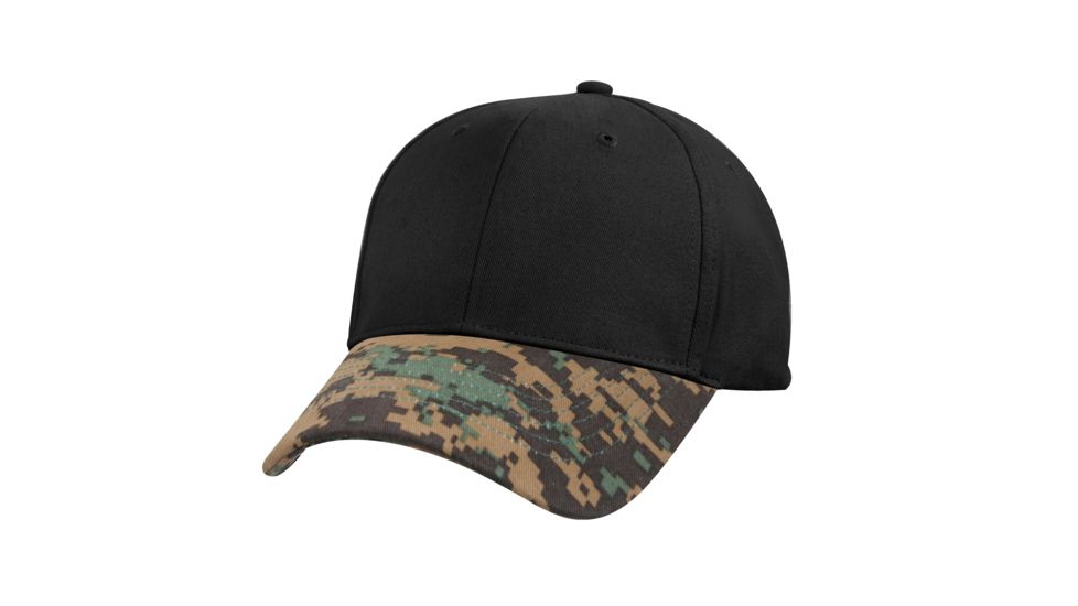 Rothco Camo Two-Tone Low Profile Cap, Woodland Digital Camo, 8933-WoodlandDigitalCamo