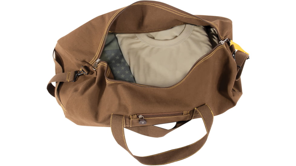 Rothco Canvas Equipment Bag, 24x12 in, Earth Brown, 23540-EarthBrown